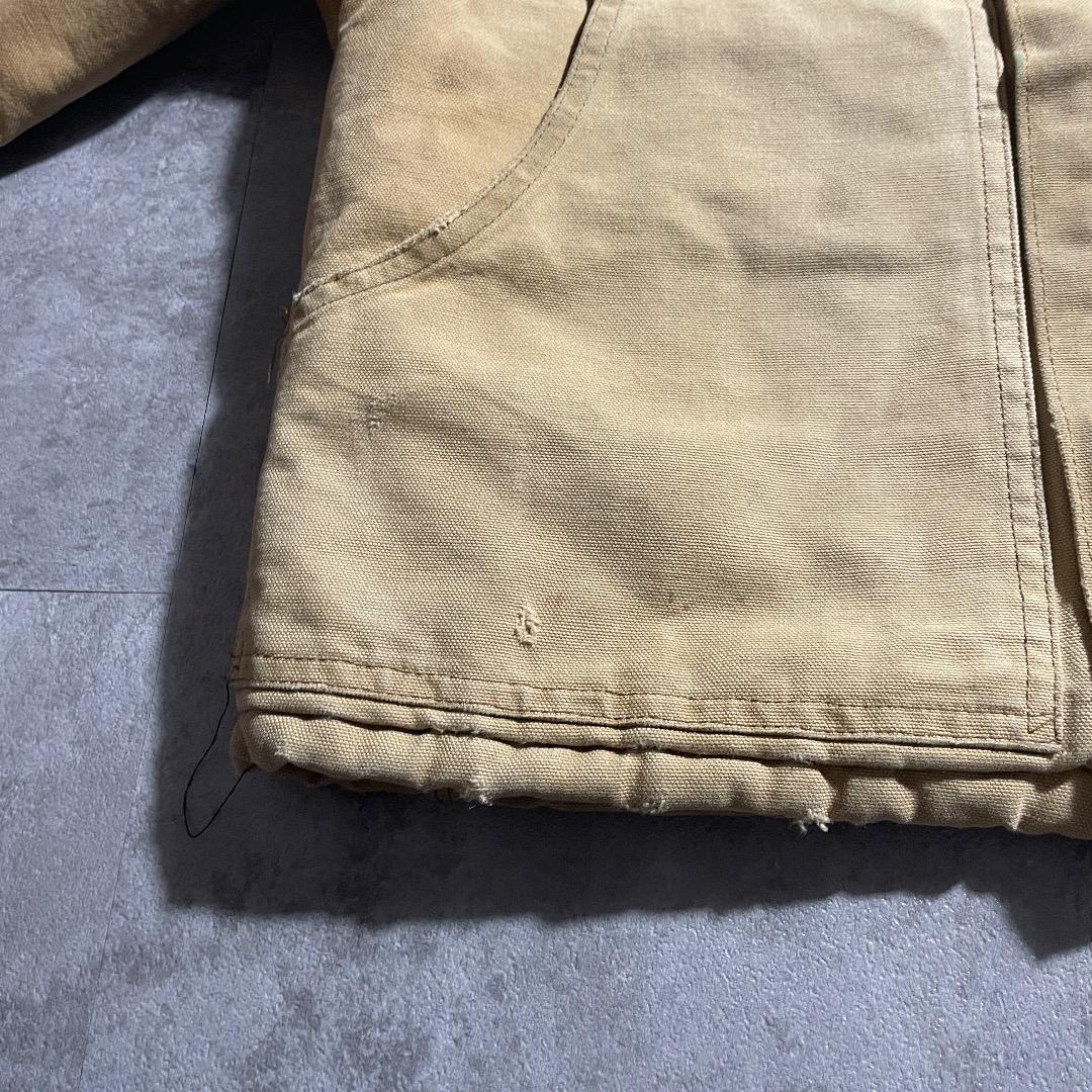 80-90s 星タグ USA製 ブラウン カーハート 短丈トラディショナル