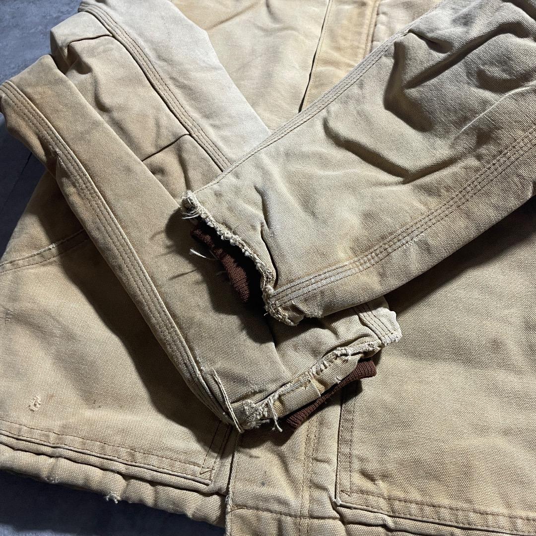 80-90s 星タグ USA製 ブラウン カーハート 短丈トラディショナル