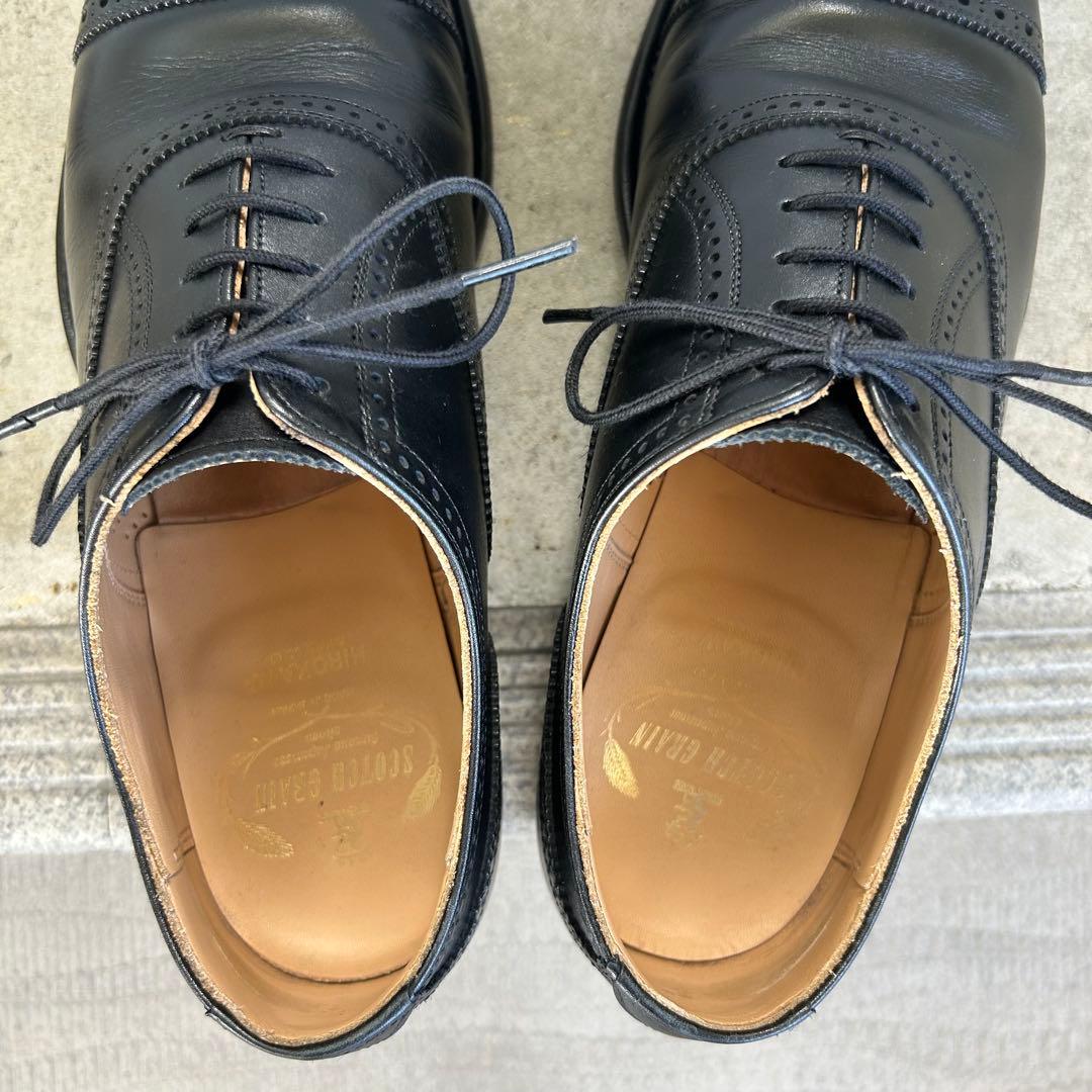 スコッチグレイン セミブローグ パンチドキャップトゥ F-920