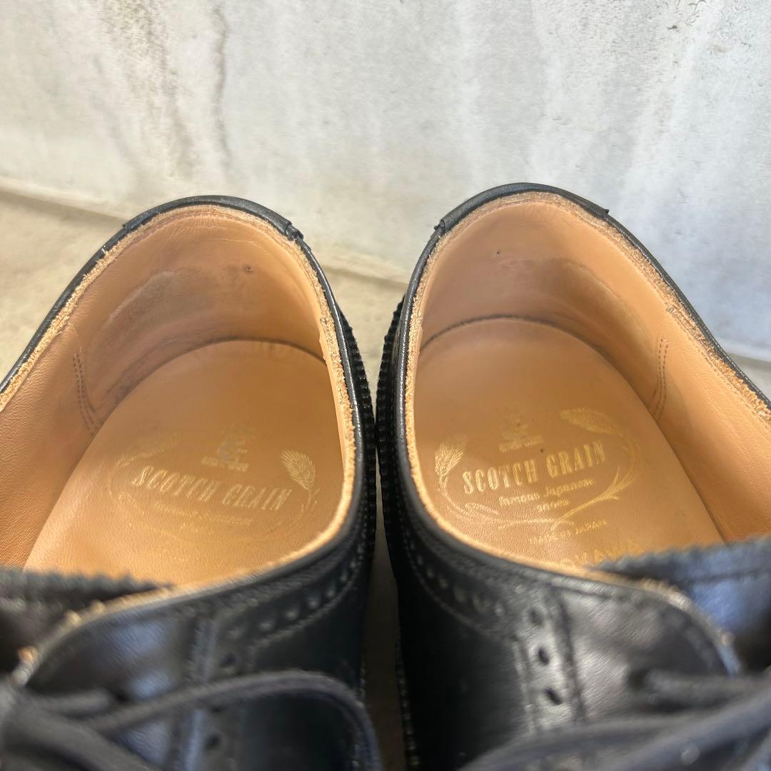 スコッチグレイン セミブローグ パンチドキャップトゥ F-920