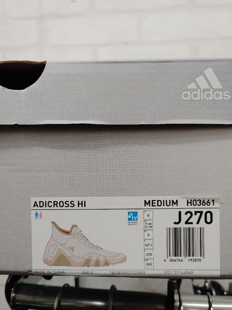 adidas GOLFシューズ　ADICROSS HI H03661 27.0㎝