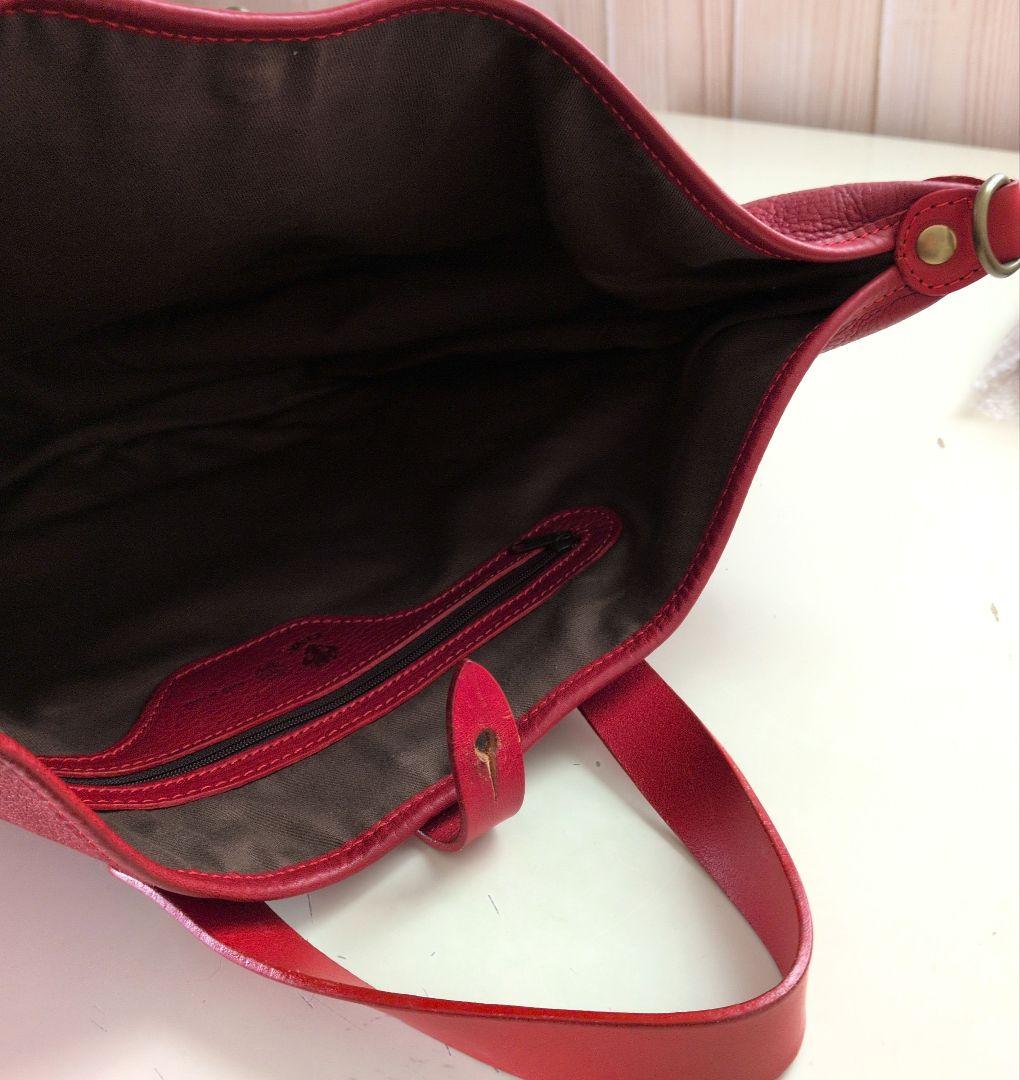 【美品】 CI-VA (チーバ) 舟型2wayバッグ 牛ヌメ革