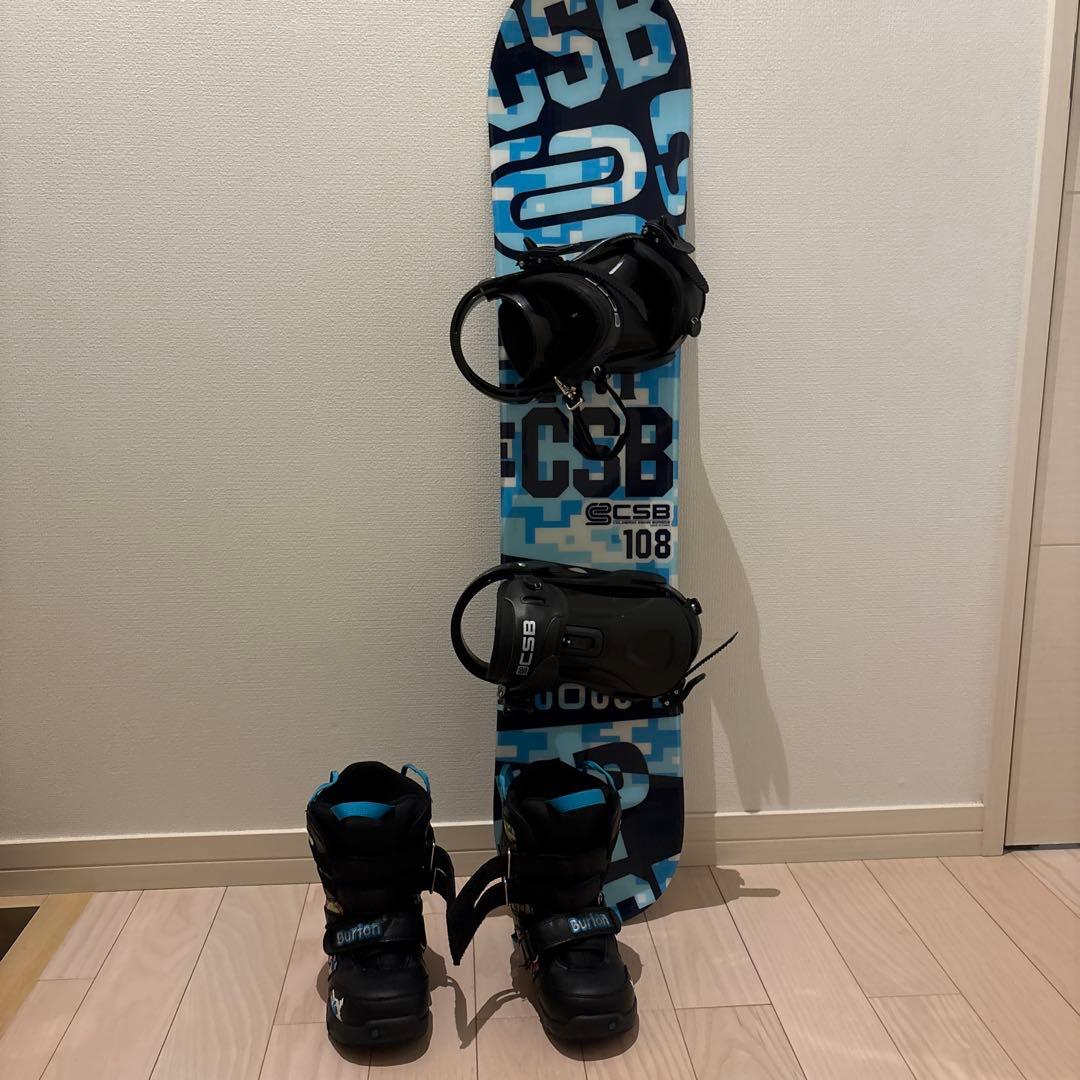 CSB スノーボード 108モデル 青/白
