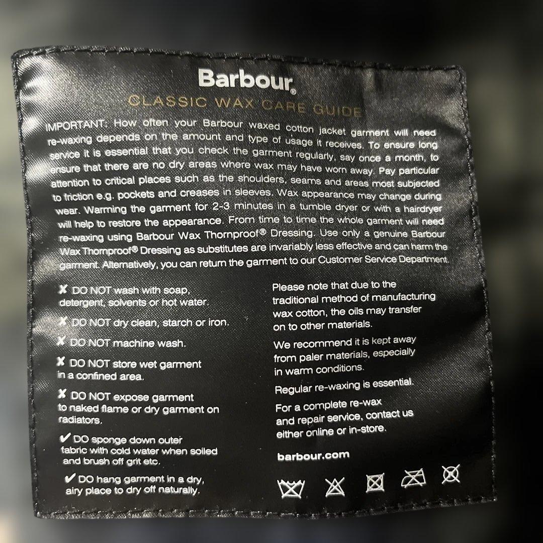 Barbour ワックスジャケット　ネイビー　XL