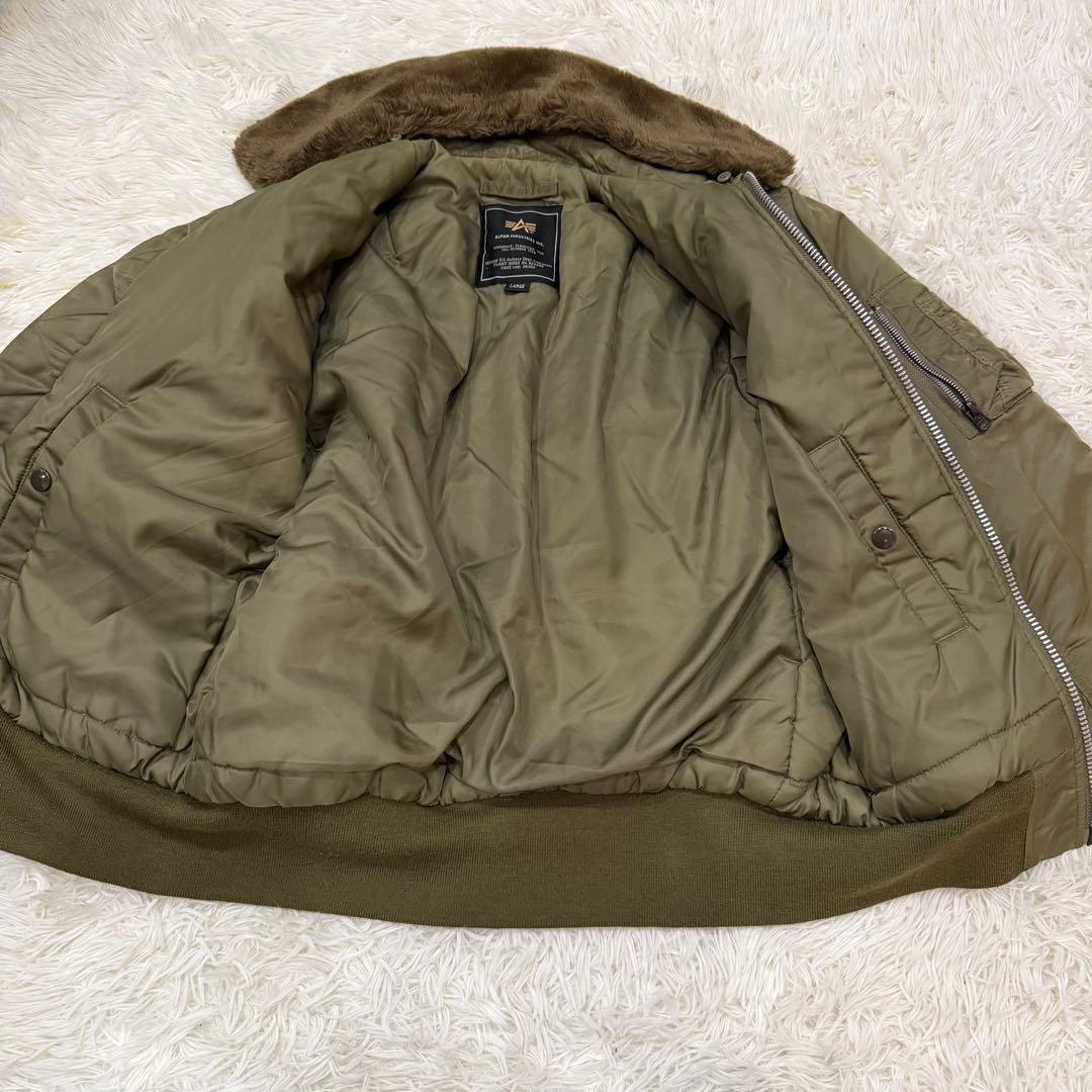 663　アルファインダストリーズ　B-15　Lサイズ　フライトジャケット