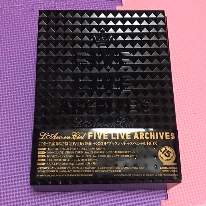 L'Arc〜en〜Ciel FIVE LIVE ARCHIVES ※開封済