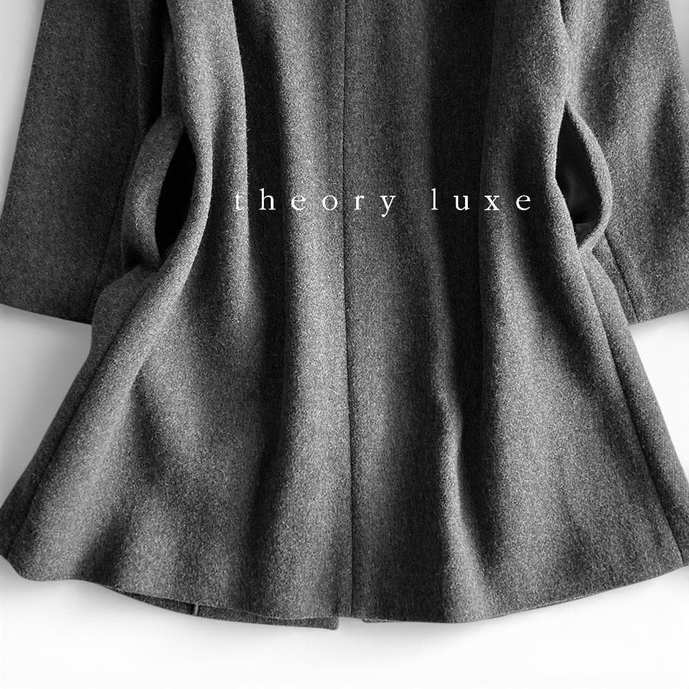 令ちゃん！セオリーリュクス ノーカラーダブルブレスト ングコート40