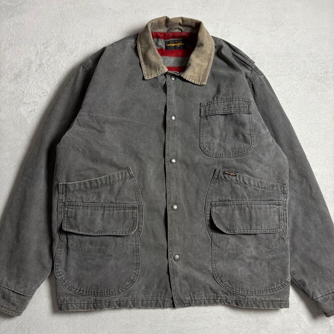 80s-90s ラングラー　ダックハンティングジャケット　フリースブランケット