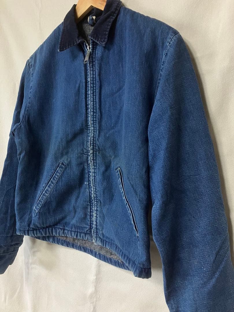 60〜70s ストアブランド デニムジャケット ブランケット付き ヴィンテージ