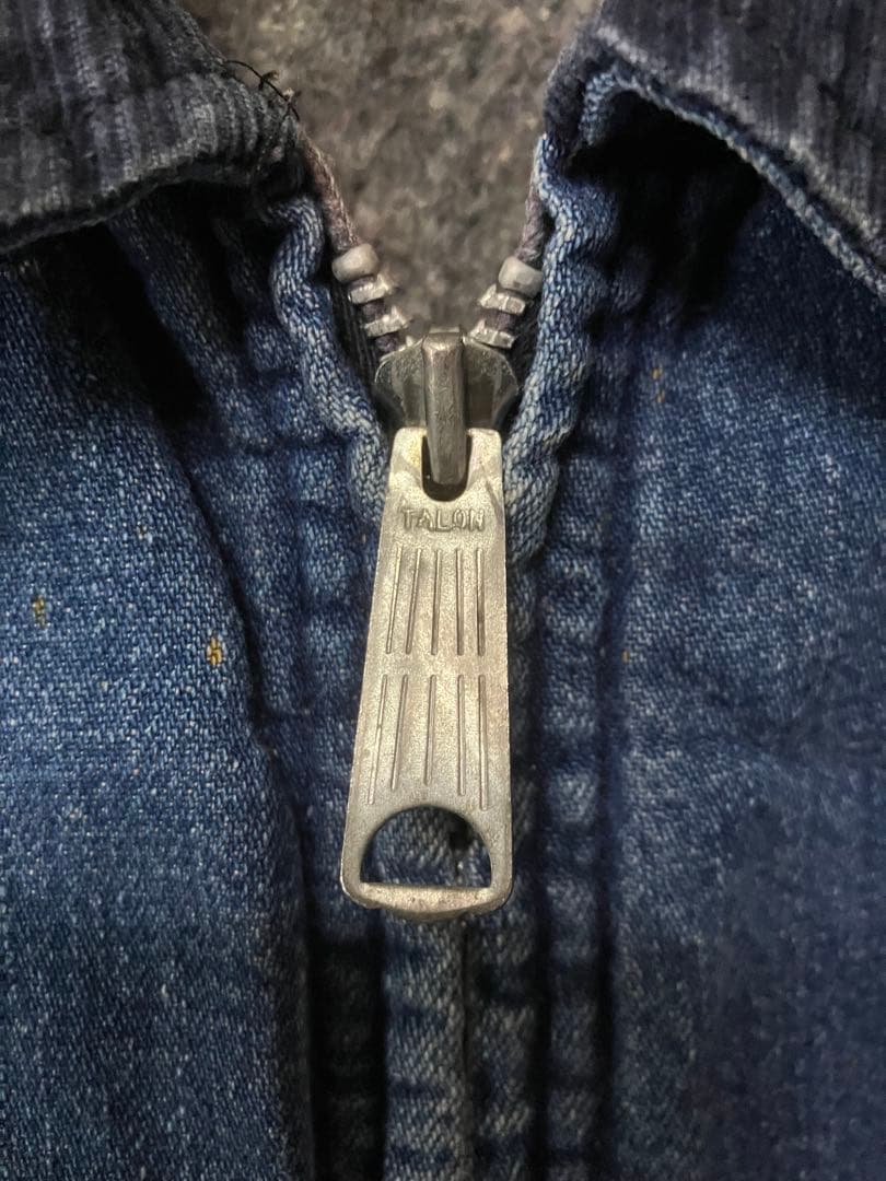 60〜70s ストアブランド デニムジャケット ブランケット付き ヴィンテージ