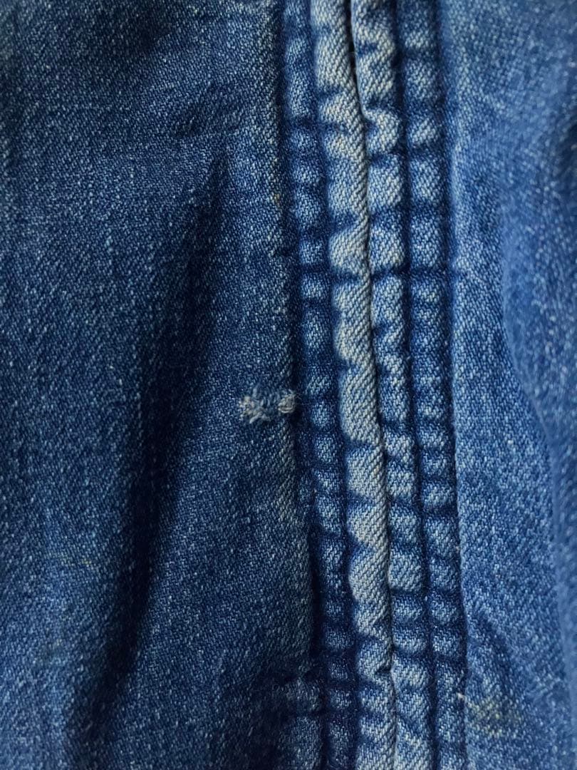 60〜70s ストアブランド デニムジャケット ブランケット付き ヴィンテージ