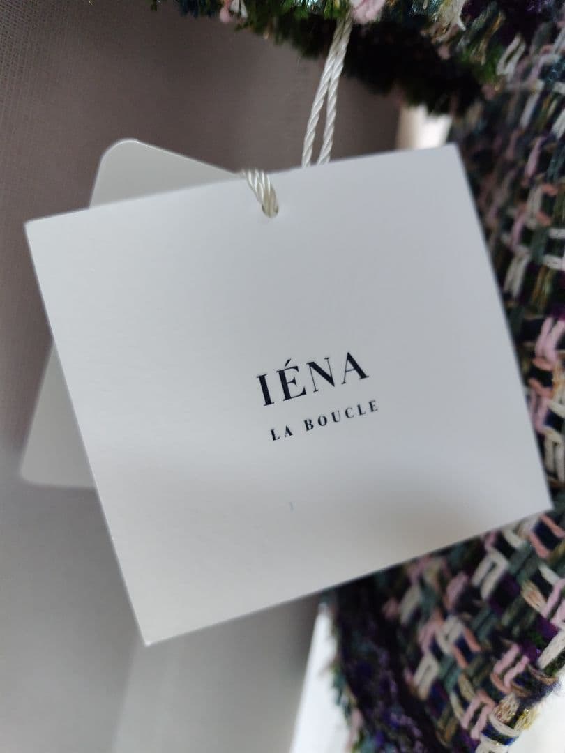 IENA LA BOUCLE LINTON ブライトツイードジャケット