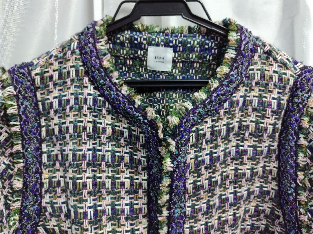 IENA LA BOUCLE LINTON ブライトツイードジャケット