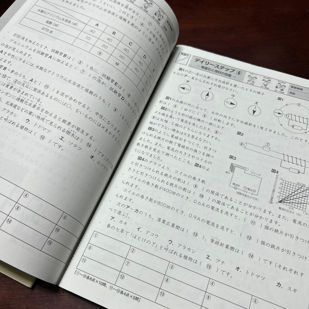 ㉑A SAPIX サピックス　5年　理科　社会　冬期講習　希少書き込みなし