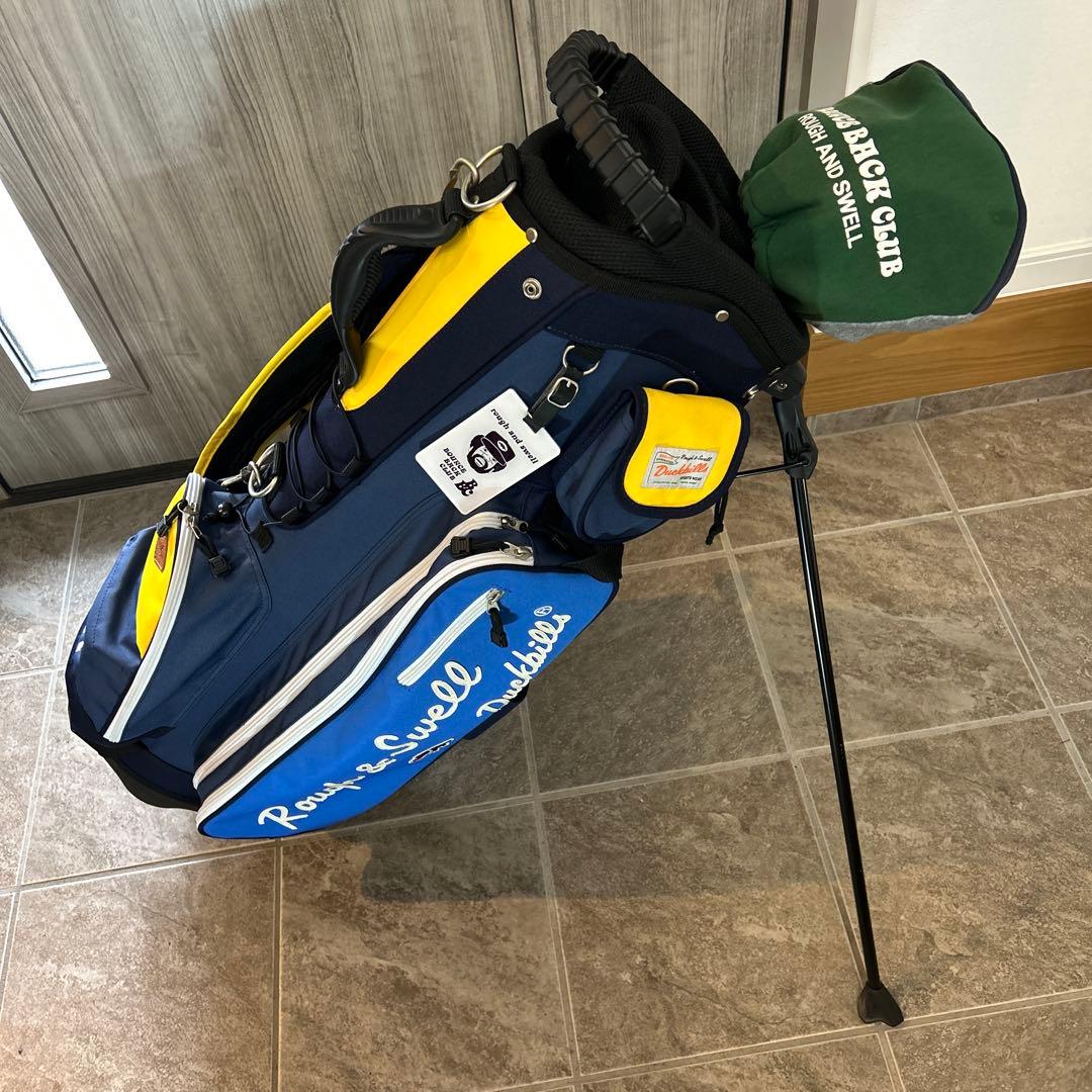 rough&swell キャディバッグ ネイビー カートバッグセット