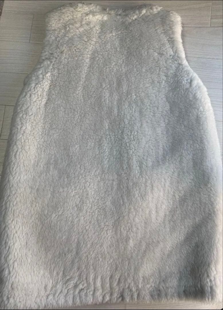 THE RERACS ザ・リラクス ボアライナー ベストウール　ファー　白