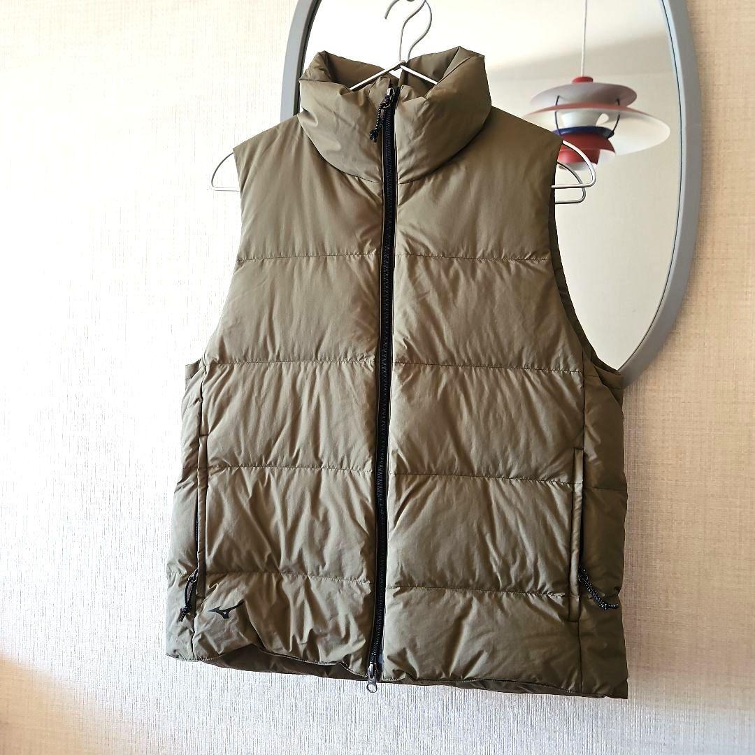 新品24FW⭐マーガレットハウエル×ミズノ 撥水ブレスサーモダウンベストカーキ