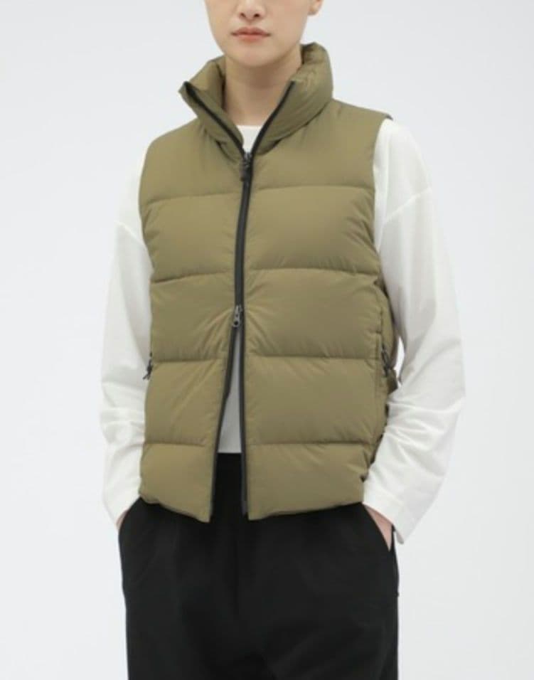 新品24FW⭐マーガレットハウエル×ミズノ 撥水ブレスサーモダウンベストカーキ