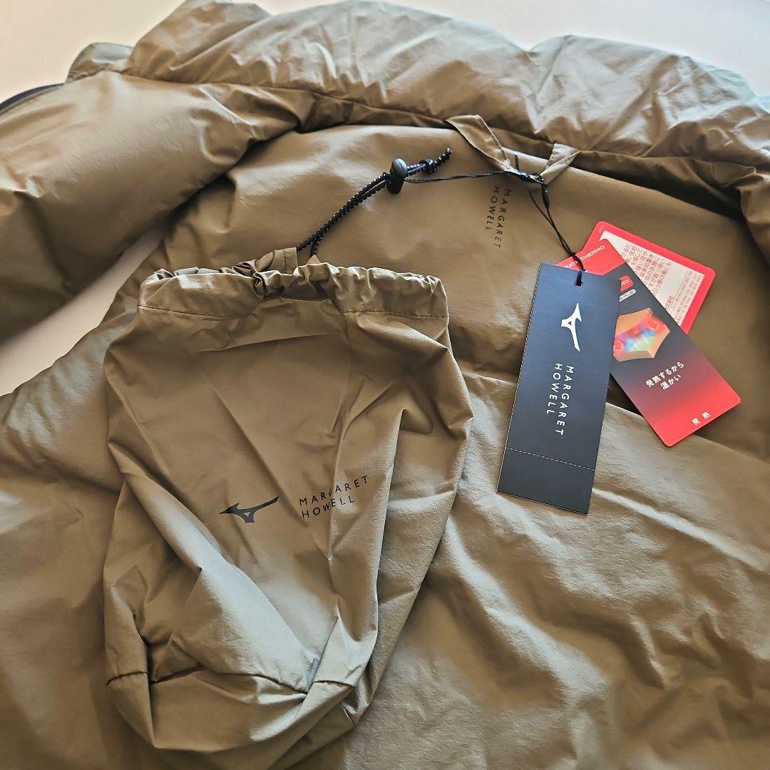 新品24FW⭐マーガレットハウエル×ミズノ 撥水ブレスサーモダウンベストカーキ