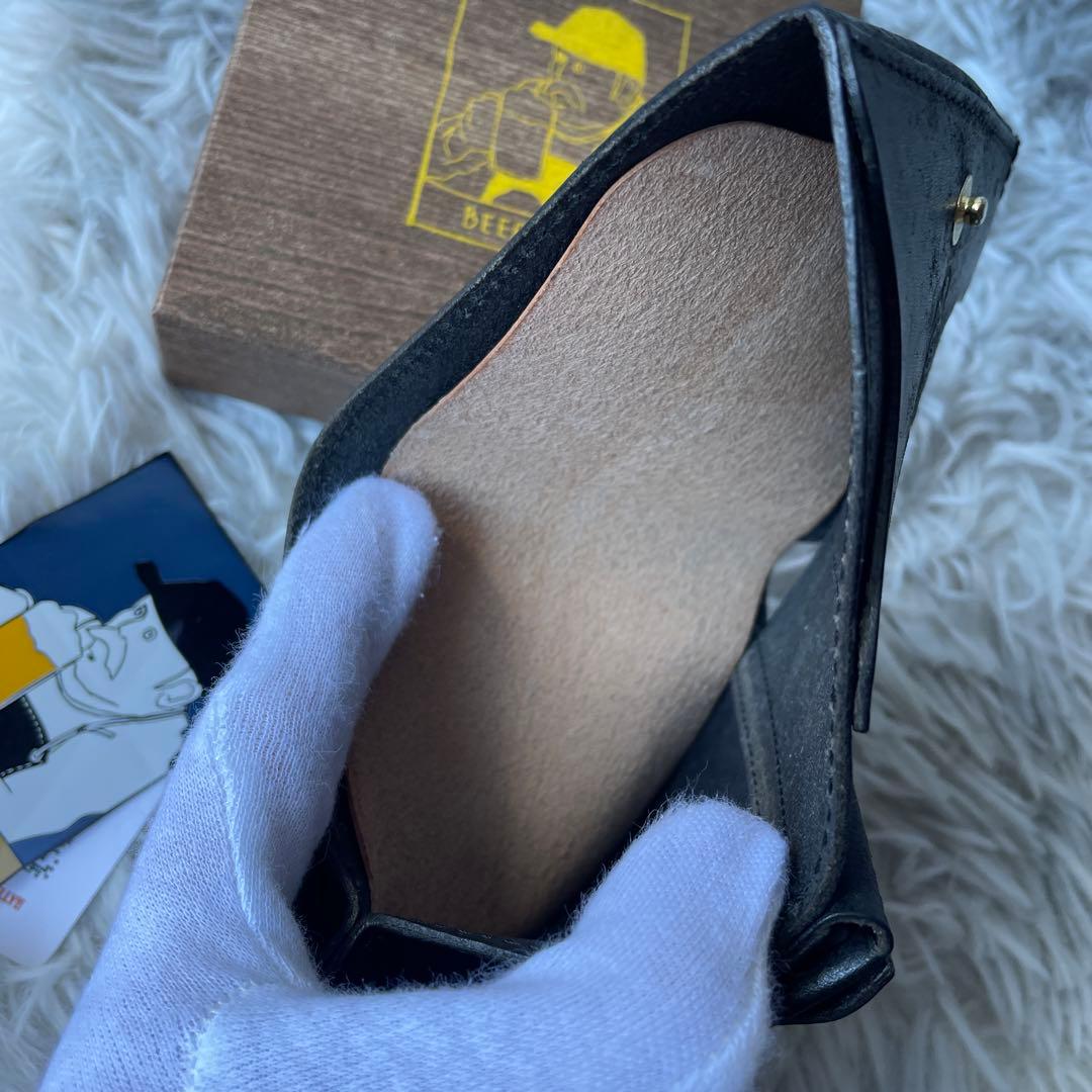 【美品】ビアベリー ハッチバック 財布 プエブロ ブラック