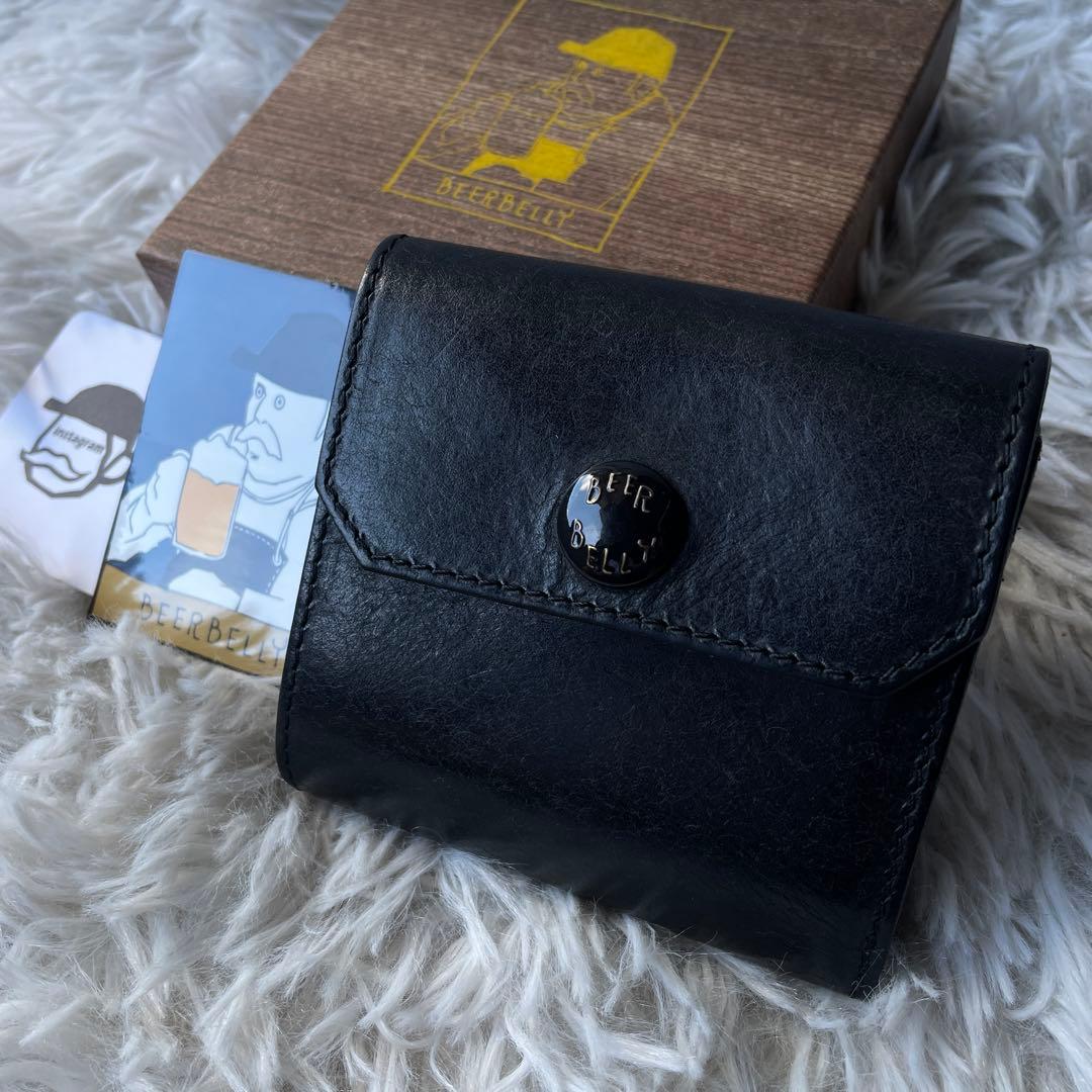 【美品】ビアベリー ハッチバック 財布 プエブロ ブラック