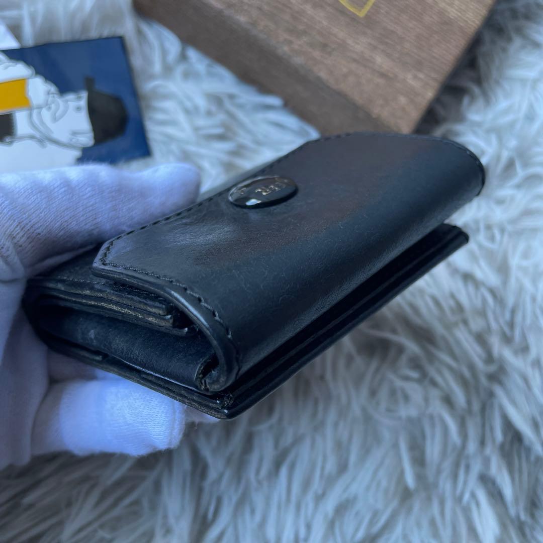 【美品】ビアベリー ハッチバック 財布 プエブロ ブラック