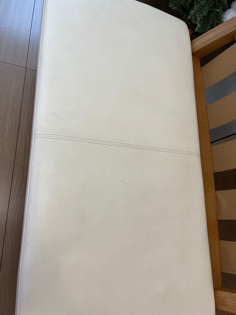 ナガノインテリア 2人掛けソファ オットマン付 天然