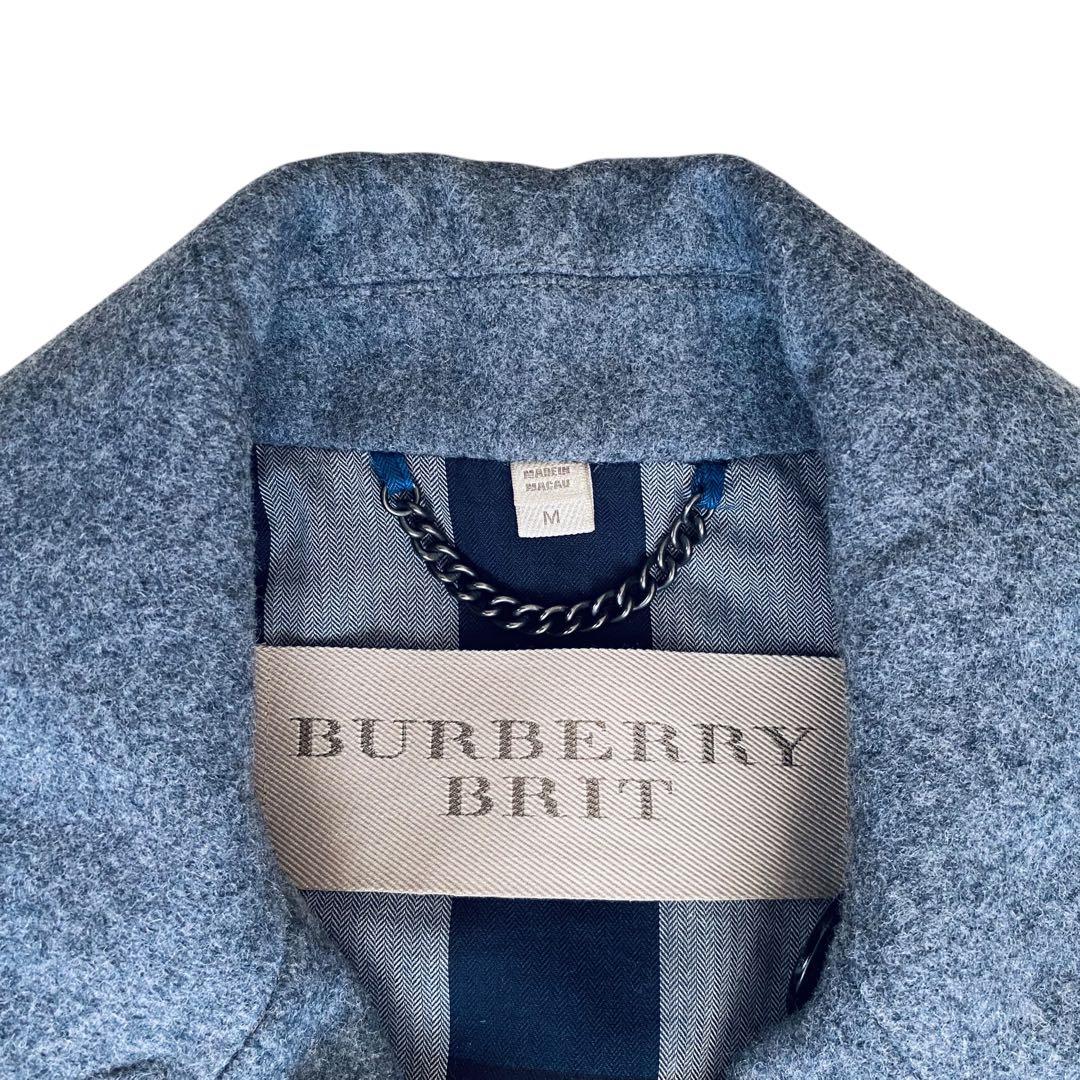 BURBERRY BRIT バーバリー【極美品】メルトンウール ピーコート