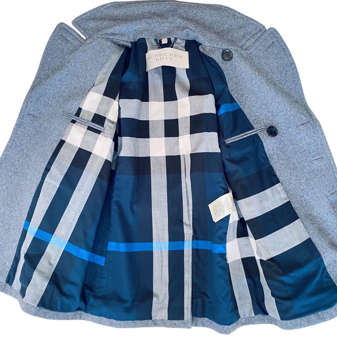BURBERRY BRIT バーバリー【極美品】メルトンウール ピーコート