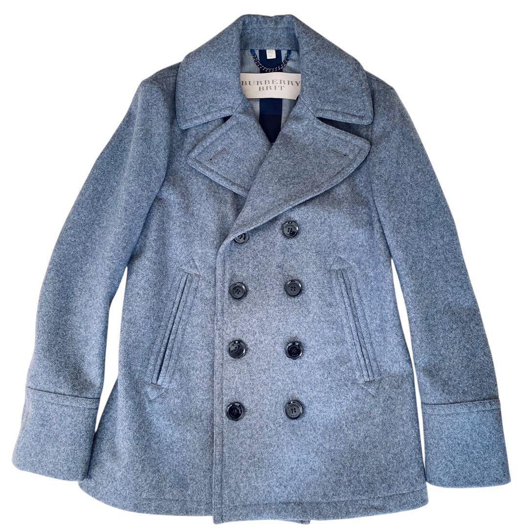 BURBERRY BRIT バーバリー【極美品】メルトンウール ピーコート