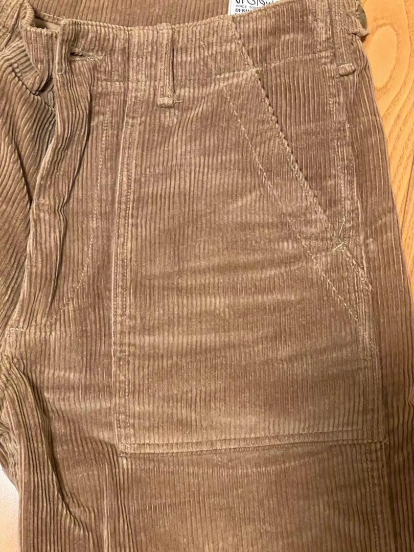orSlow コーデュロイ ベイカーパンツ サンプル品一点物 サイズS 日本製