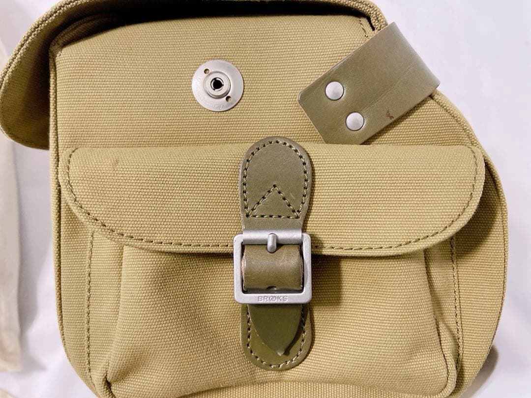 ち*ゃ様 BROOKS カーキ サドルバッグ