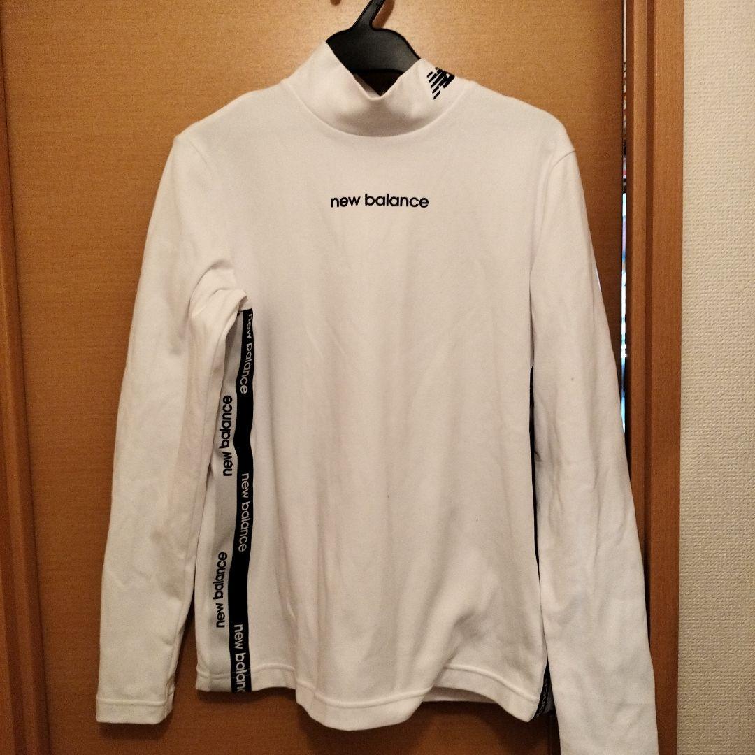 新品未使用2025年制new balance モックネックシャツ ホワイト即購入