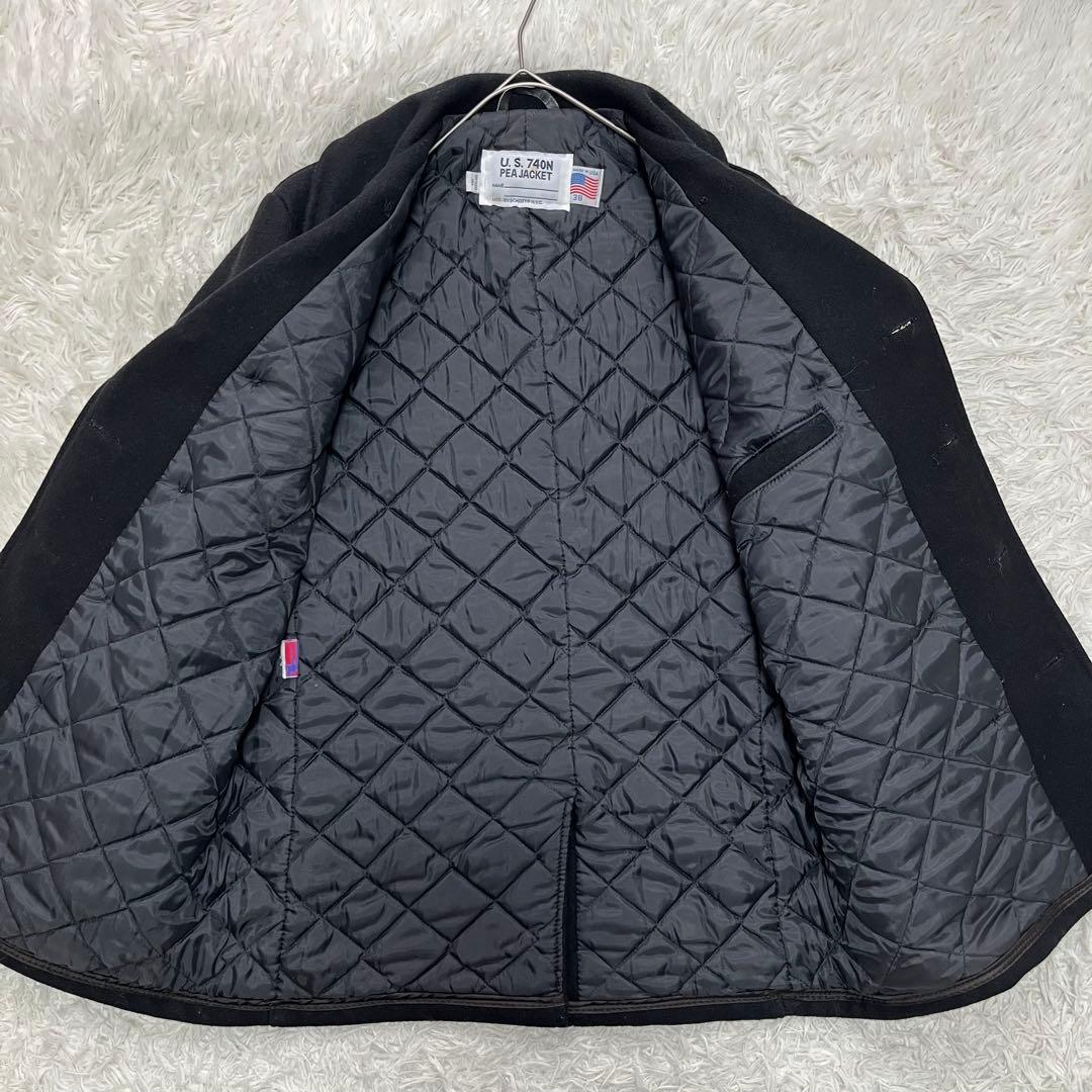 美品✨ショット U.S. 740N ピーコート キルティング ウール 38 M
