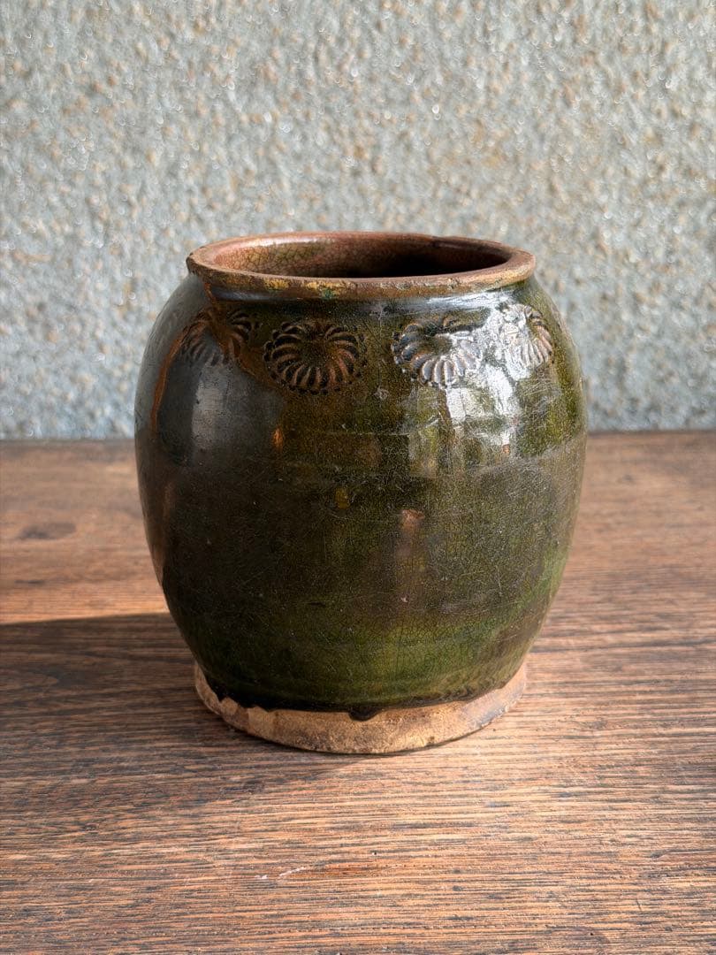 古瀬戸　呂宋　小壺　花器　花瓶