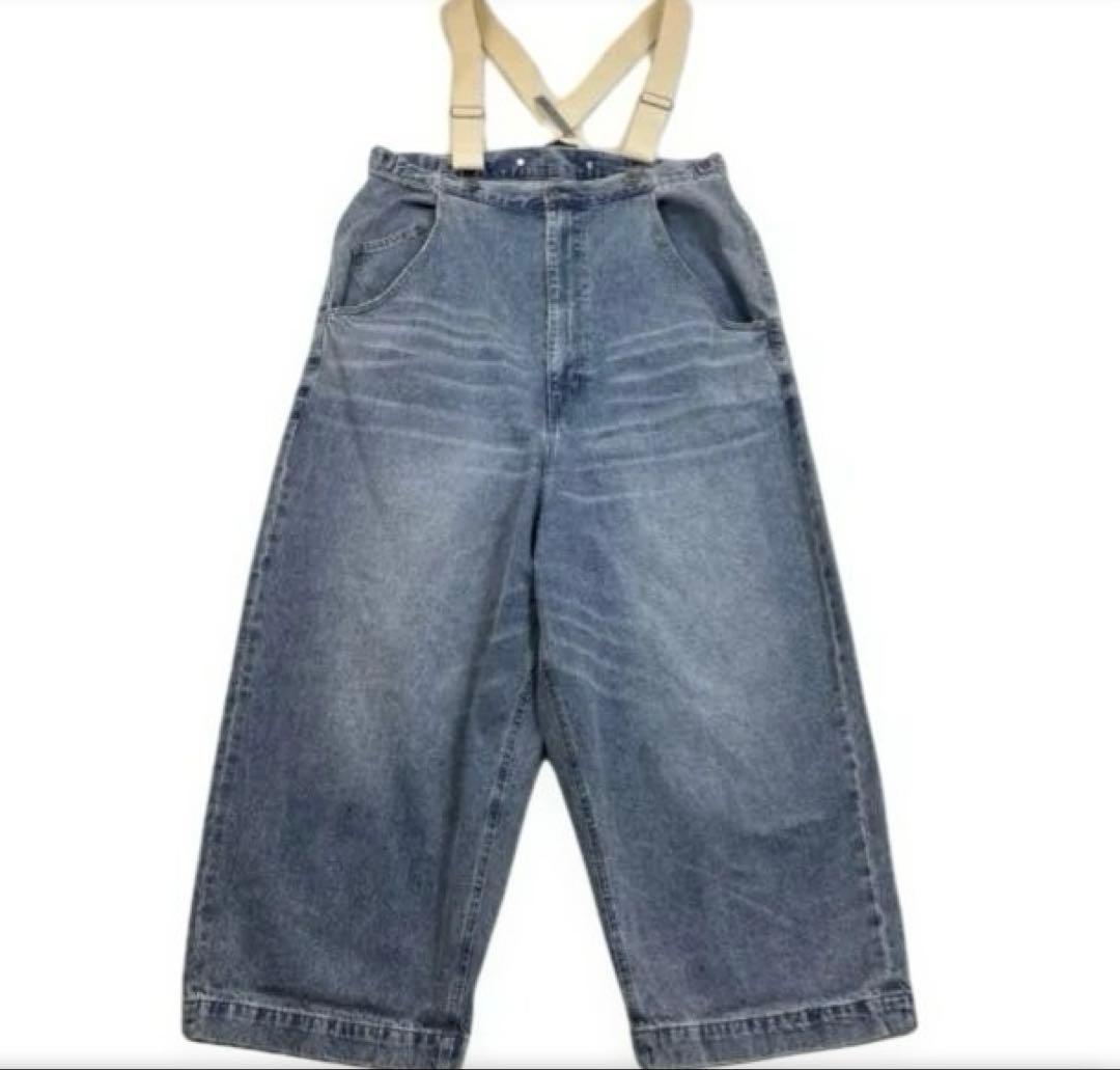 【soulberry 】ソウルベリー　サスペンダーなデニムのサロペット LL