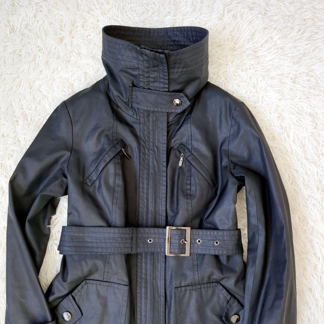 美品✨️23区　オンワード トレンチコート　ライナー付き ブラック　ベルト　L