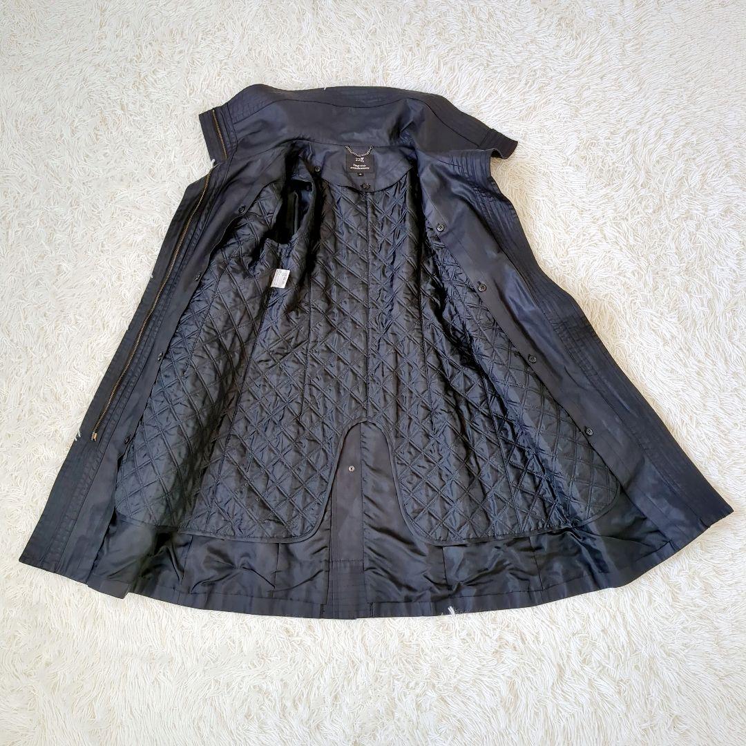 美品✨️23区　オンワード トレンチコート　ライナー付き ブラック　ベルト　L