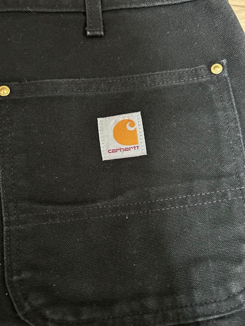 Carhartt B01 ダブルニーパンツ 黒 34×32 USA製