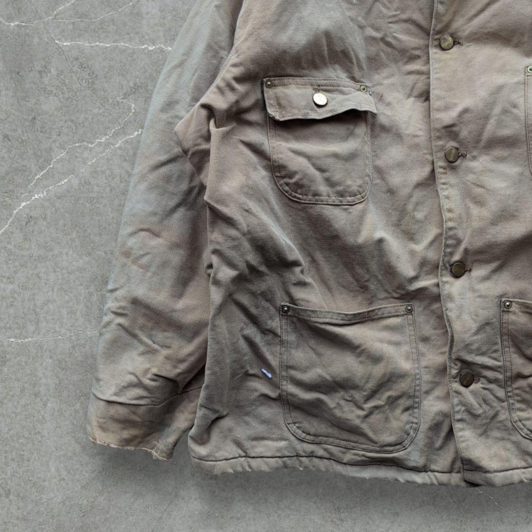 g*i様 カーハート　ダック生地　チョアコート　鬼フェード　L位　ブラウン　US