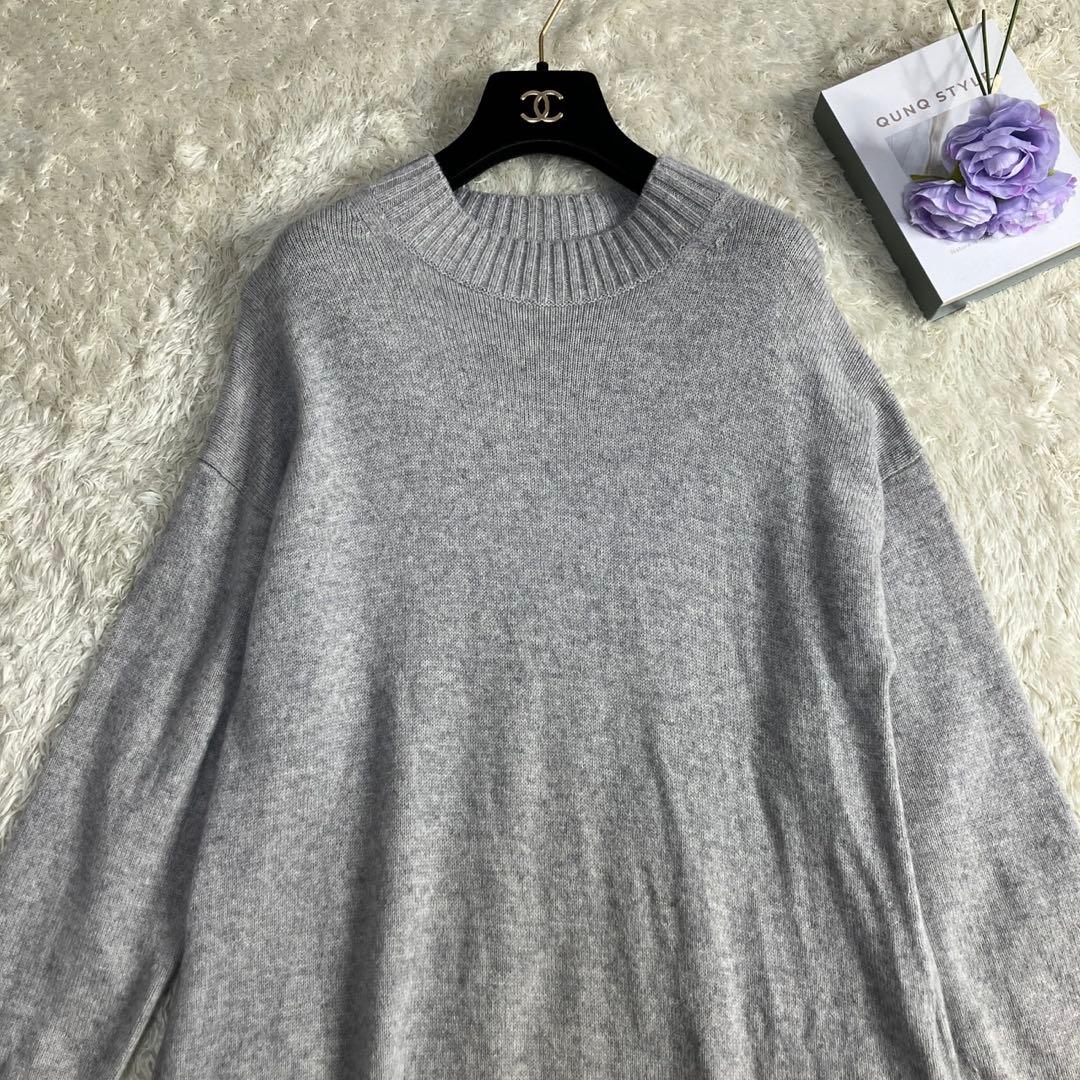 24AW✨23区　【洗える】カシミヤブレンド ニットワンピース　メリノウール