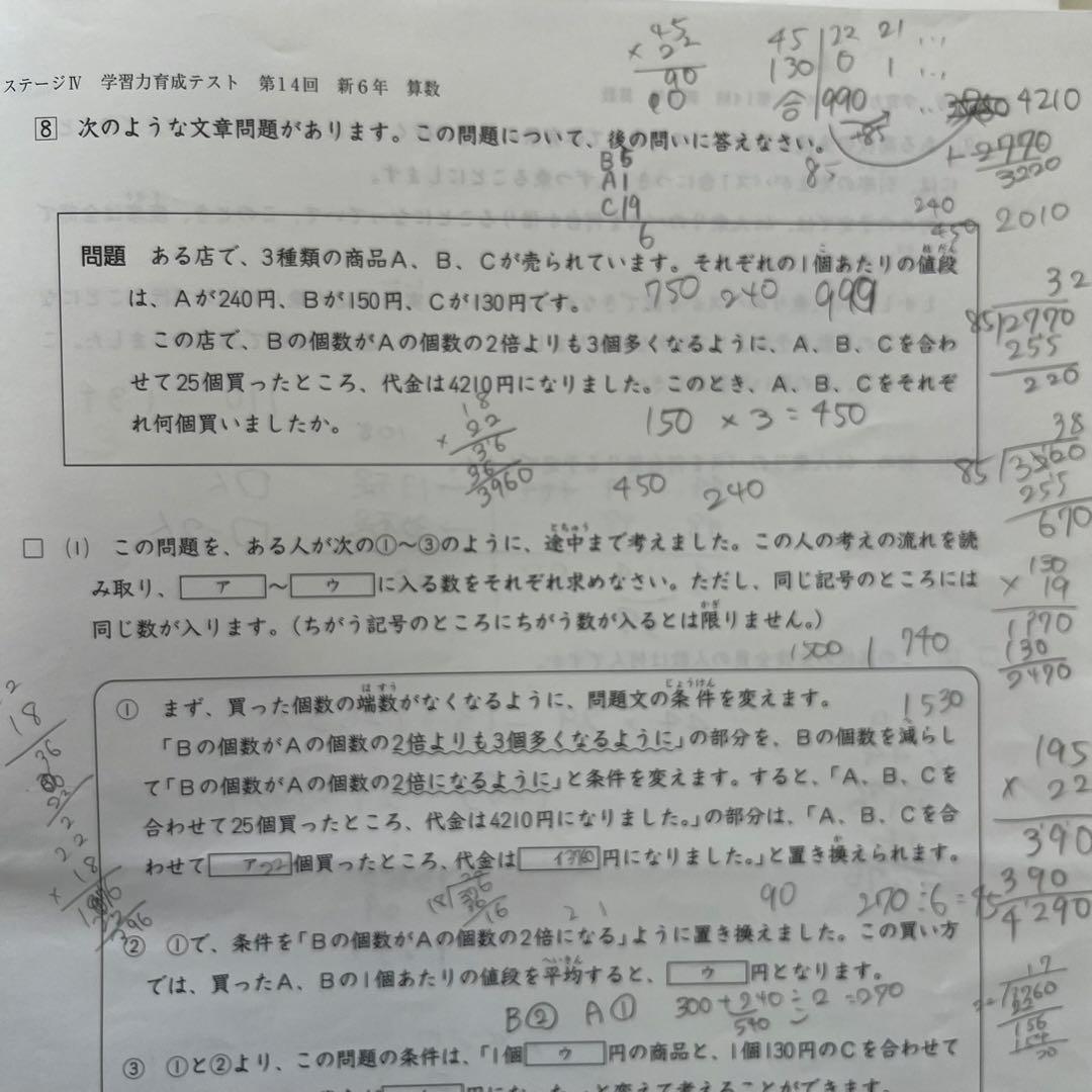 日能研 6年生 2024年 学習力育成テスト