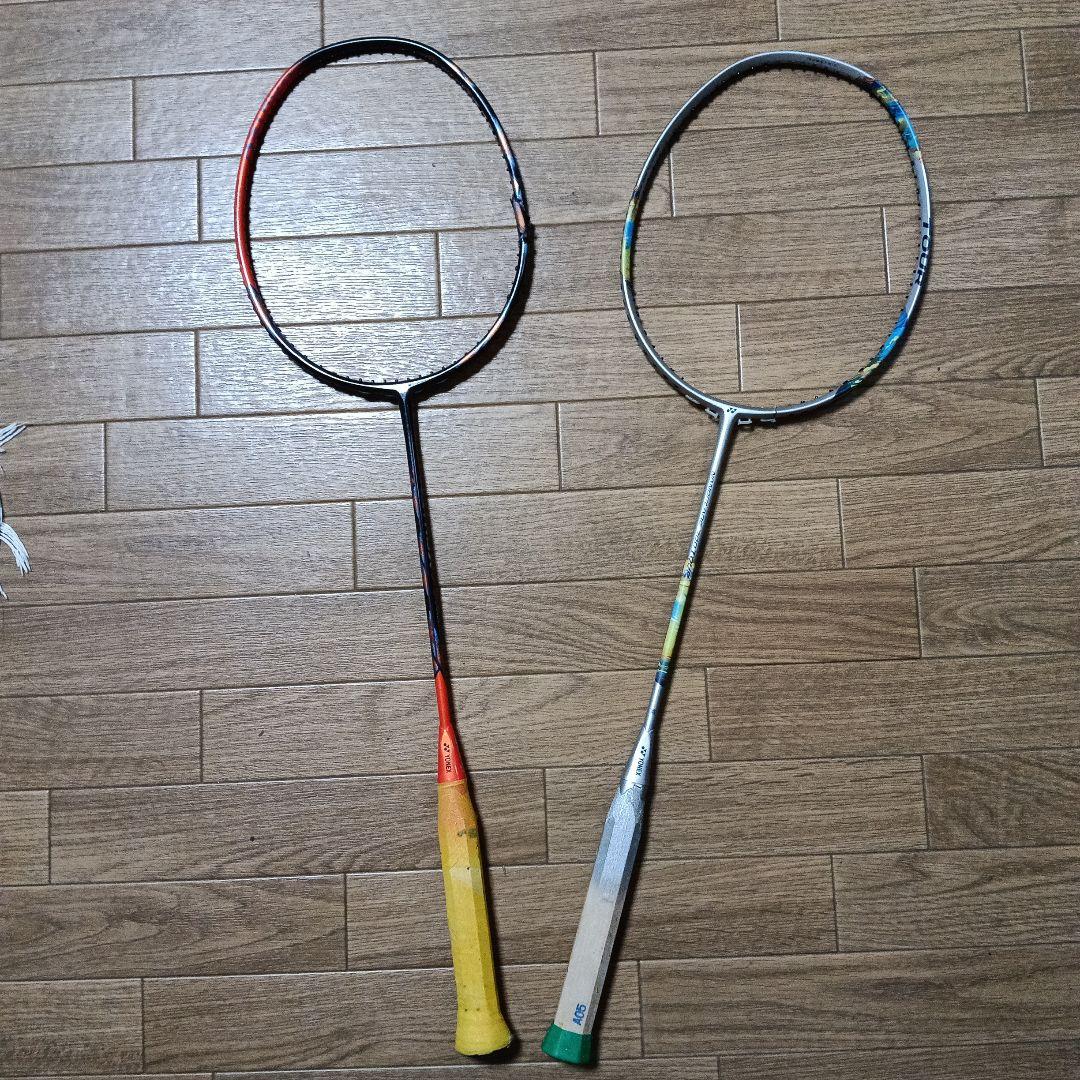 ヨネックス　バドミントンラケット　ジャンク品２本