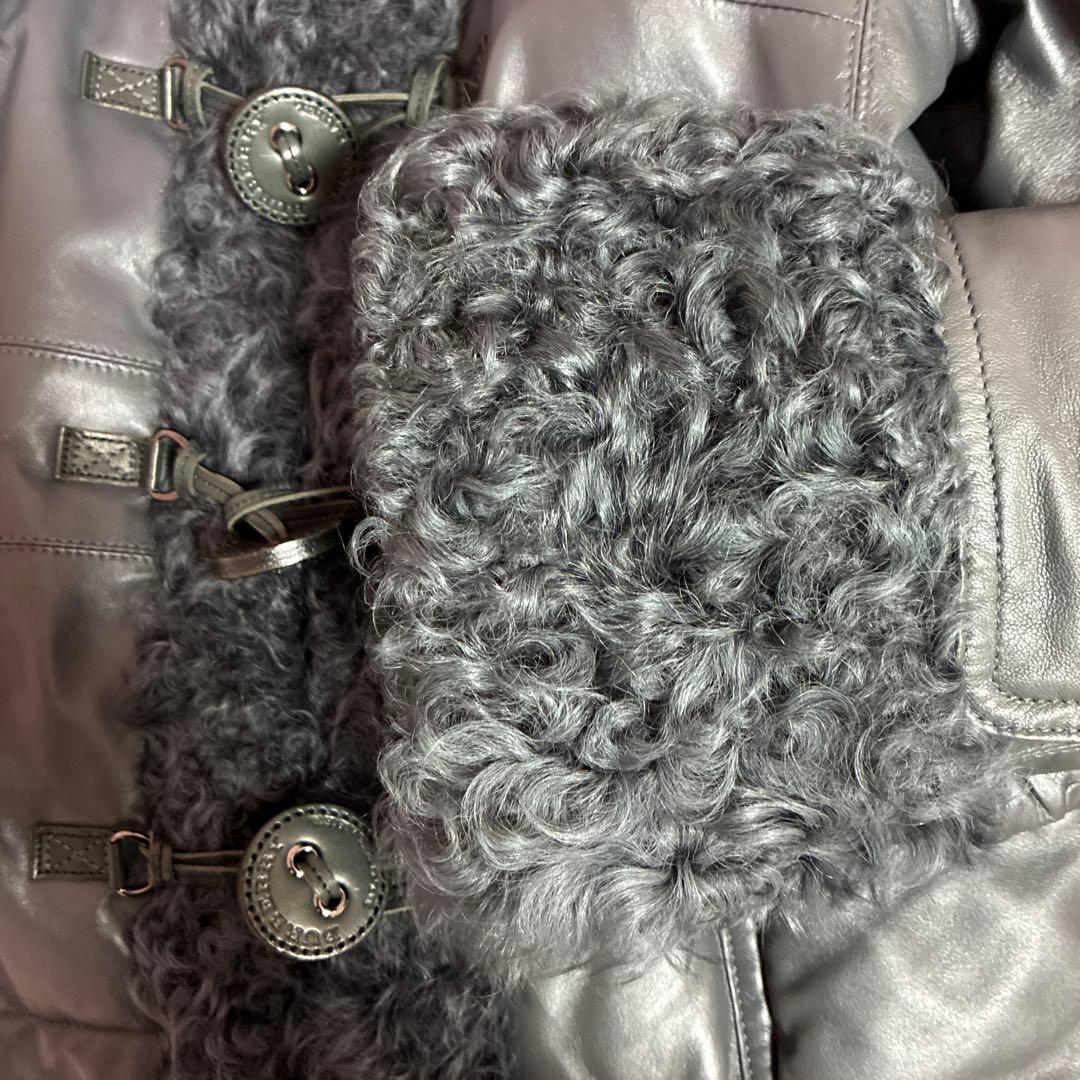 BURBERRY BLUE LABELバーバリーブルーレーベル　ラムレザーコート