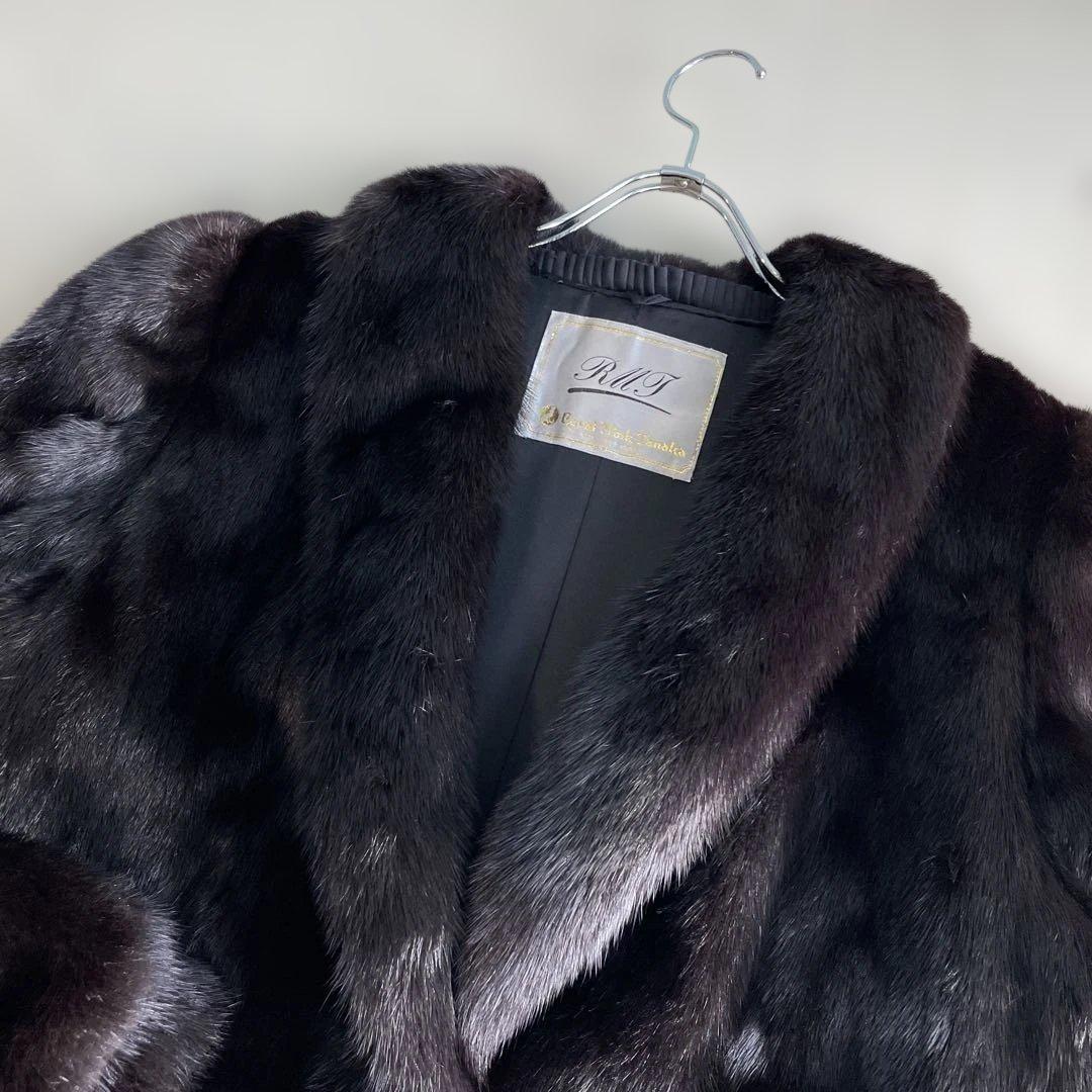 ダークミンク　ショートコート　サイズ１１　毛皮　ロイヤルミンクタナカ