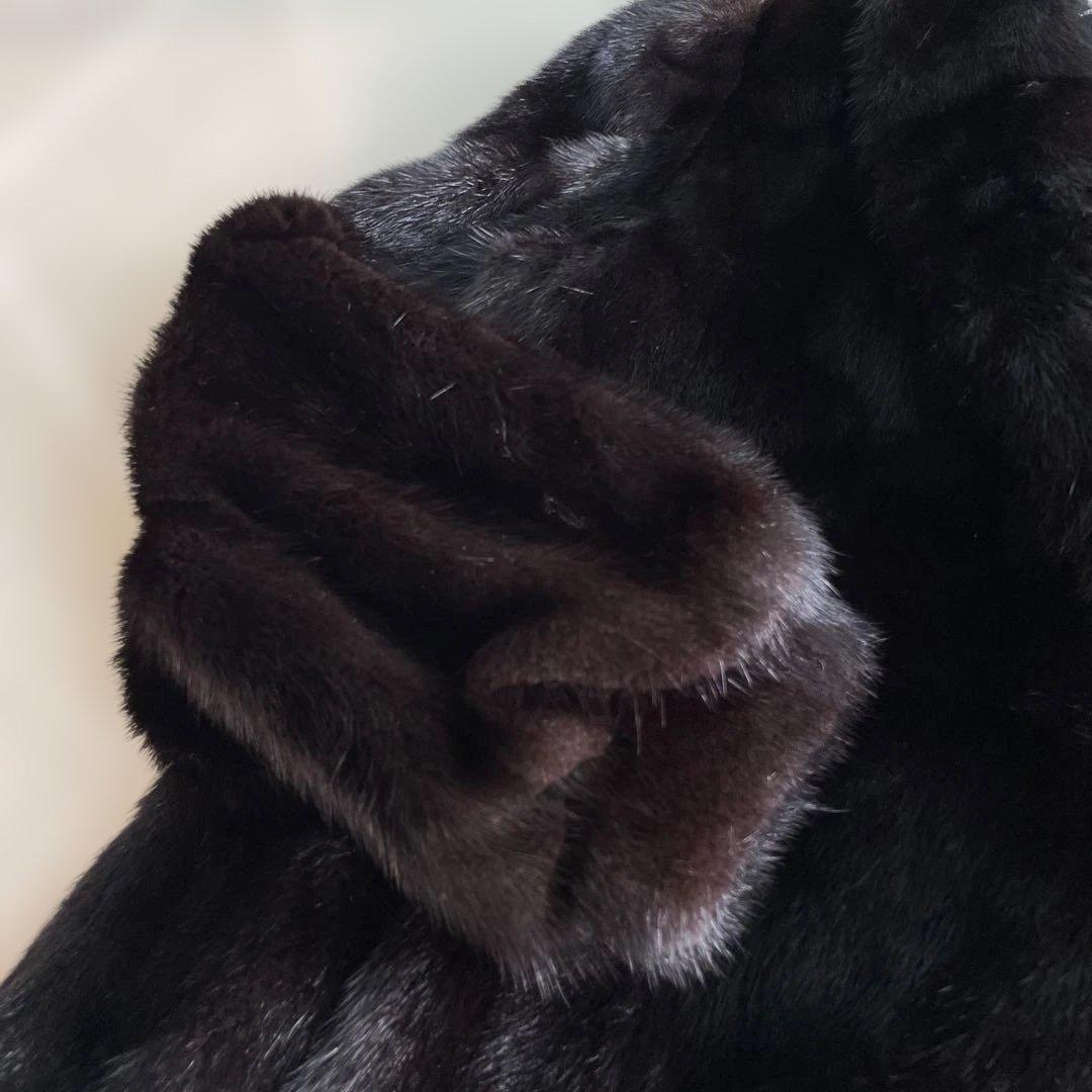 ダークミンク　ショートコート　サイズ１１　毛皮　ロイヤルミンクタナカ