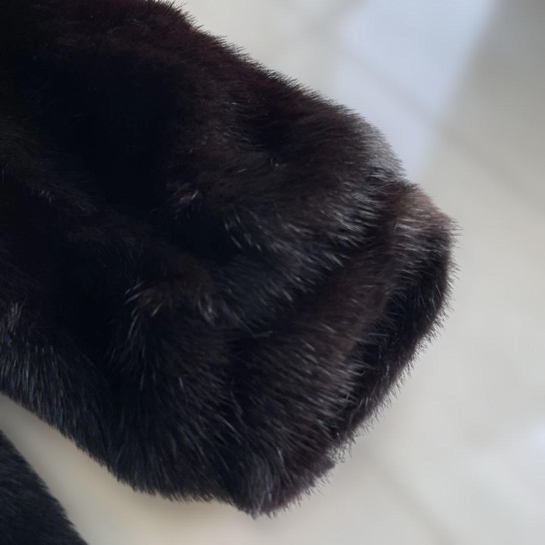 ダークミンク　ショートコート　サイズ１１　毛皮　ロイヤルミンクタナカ