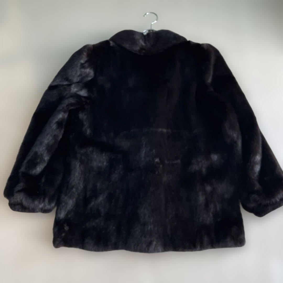 ダークミンク　ショートコート　サイズ１１　毛皮　ロイヤルミンクタナカ