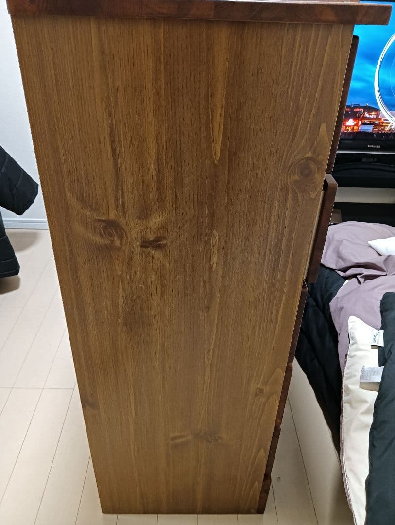 今村家具工芸 木製チェスト 6引き出し ナチュラルウッド