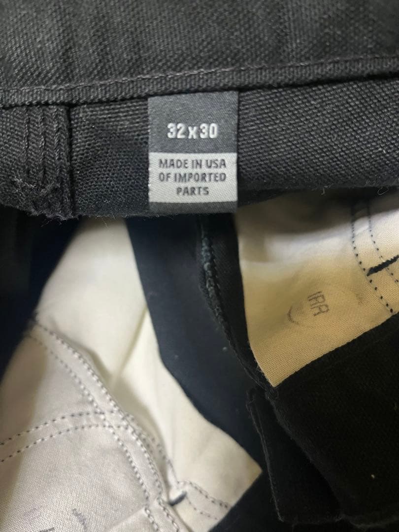 カーハート　ダブルニー　w32L30 ブラック